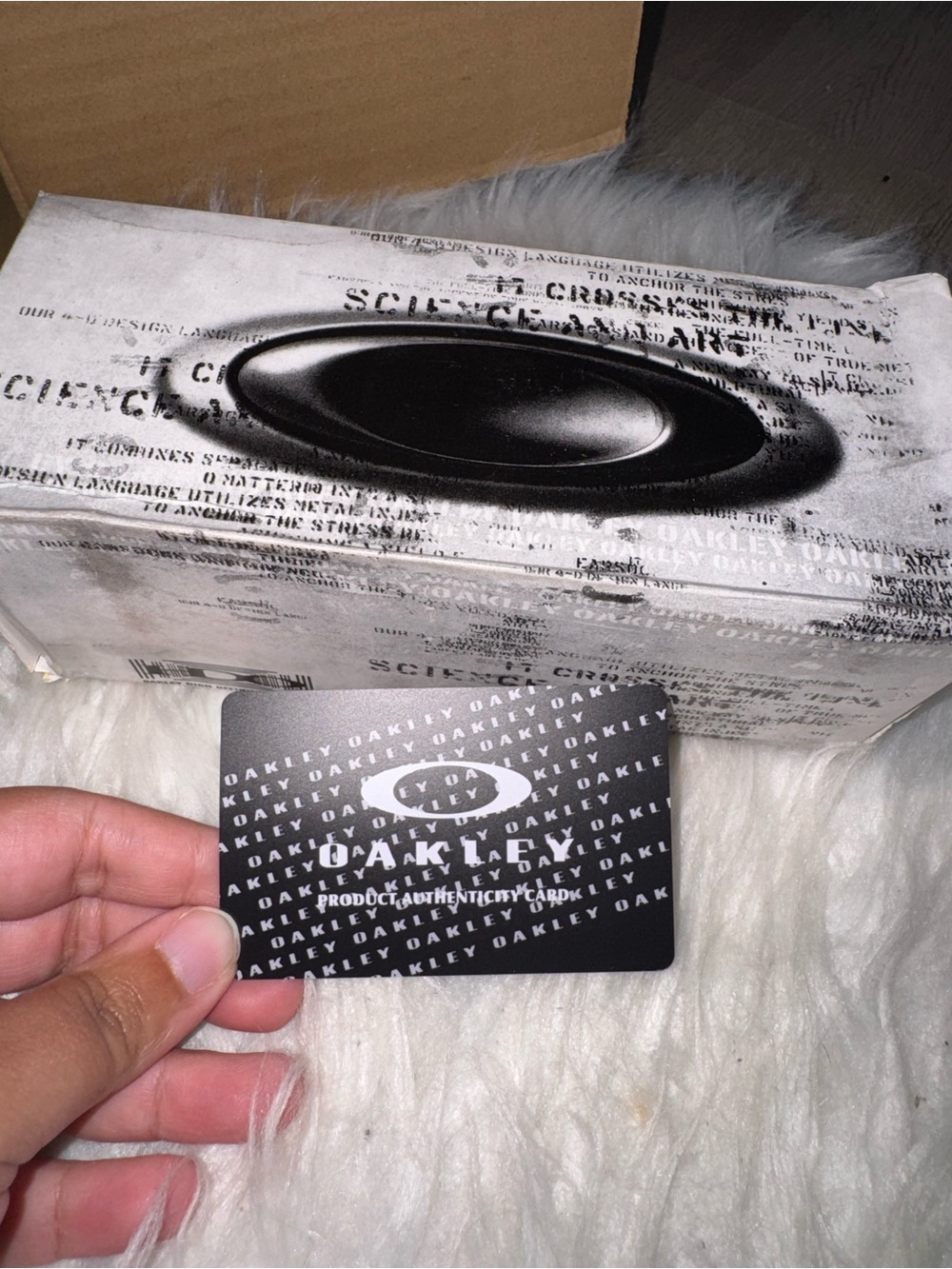 Oakley Sunglasses Accessory Kit - Black Authenticity Card & Branded Box